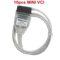 10pcs Cheap MINI VCI V14.20.019 Single Cable For Toyota Support Toyota TIS OEM Diagnostic Software
