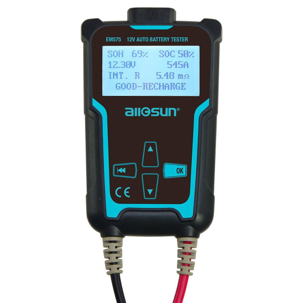 12V and 24V Automotive Vehicle Car Battery Tester Multifunction Check Meter Digital Analyzer Diagnostic ALL-SUN EM575