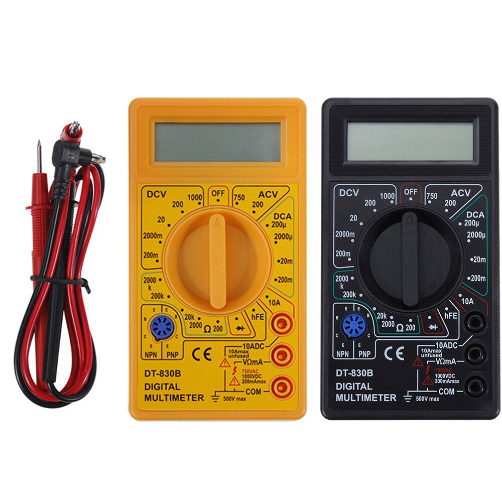 2 Color LCD Digital Multimeter AC/DC 750/1000V Digital Mini Multimeter probe For Voltmeter Ammeter Ohm Tester Meter
