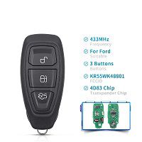 KR55WK48801 434/433MHz With 4D83 Chip Car Key Remote Control Key 3 Buttons For Ford Focus C-Max Mondeo Kuga Fiesta B-Max