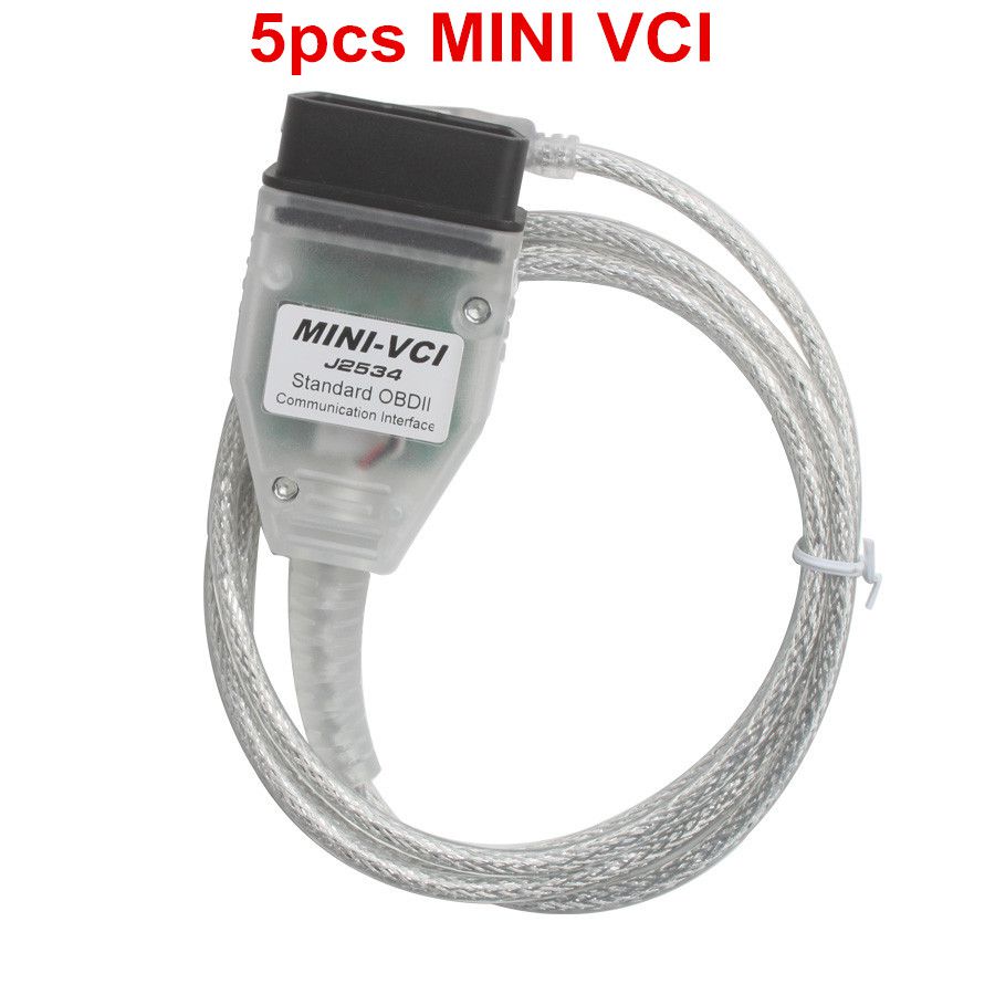 5pcs Cheap MINI VCI V14.20.019 Single Cable For Toyota Support Toyota TIS OEM Diagnostic Software