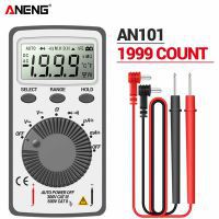 AN101 Mini Multimeter 1999 Count DC/AC Voltage Current Automatic Meter Pocket Voltmeter Ammeter Tester with Test Tool