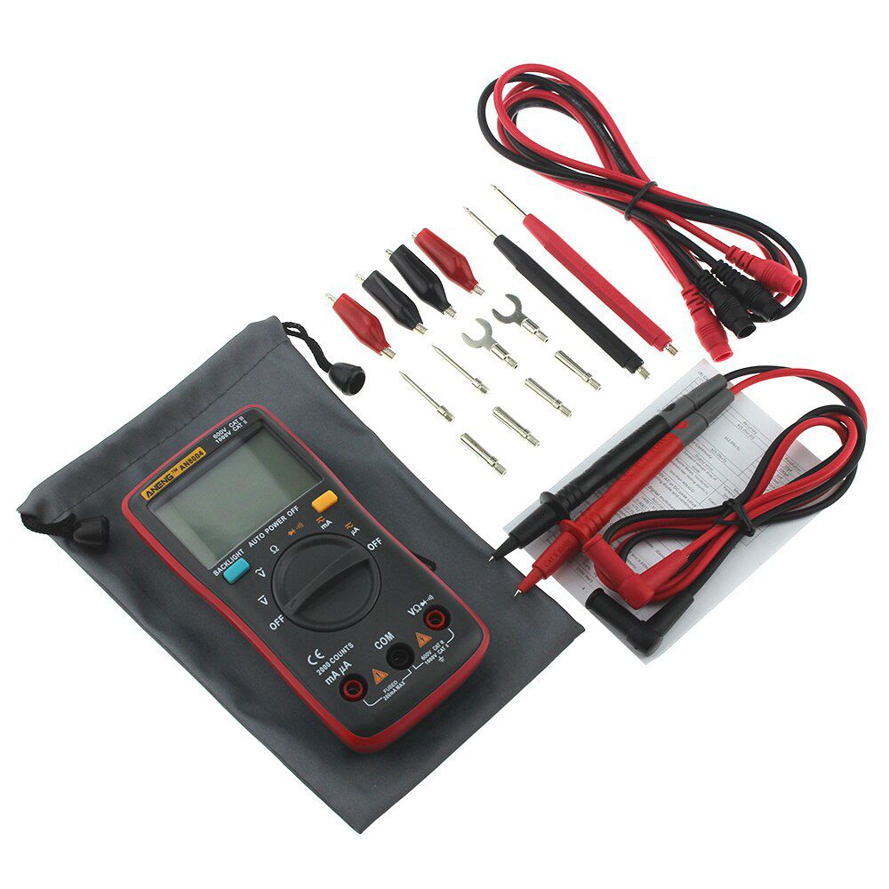 AN8004 Electric 1999 Counts Voltmeter Current Professional Multimeter Tester Digital Voltage Indicator Ohm Frequency Meter