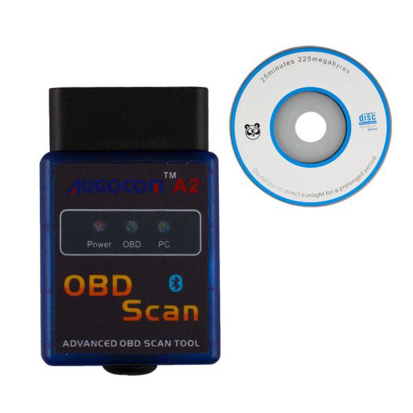 5pcs AUGOCOM A2 ELM327 Vgate OBD2 Bluetooth Scan Tool Support Android And Symbian