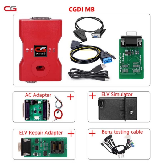 CGDI Prog MB Benz Key Programmer with Full Adapters