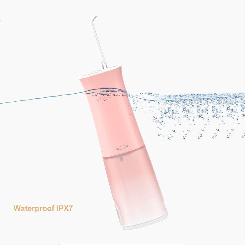 Professional Water Flosser Cordless Oral Irrigator Water Jet Rechargeable Dental Teeth Cleaner for Home Travel Waterproof