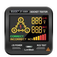 Digital Socket Tester ZT-E8 Smart LCD Outlet checker NCV Test Voltage Detector Ground Zero Line RCD Check