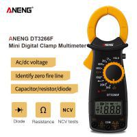 DT3266F Mini Digital Multimeter Ampere Electrical Clamp Meter AC / DC Voltage NCV Resistance Diode Tester with Buzzer