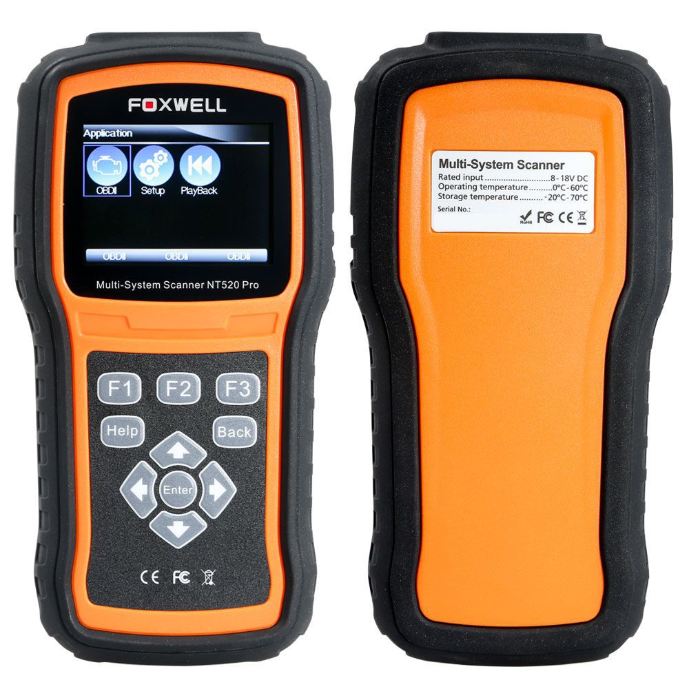 Original Foxwell NT520 Pro Multi-systems OBD2 Code Scanner Diagnosegeräte Tool