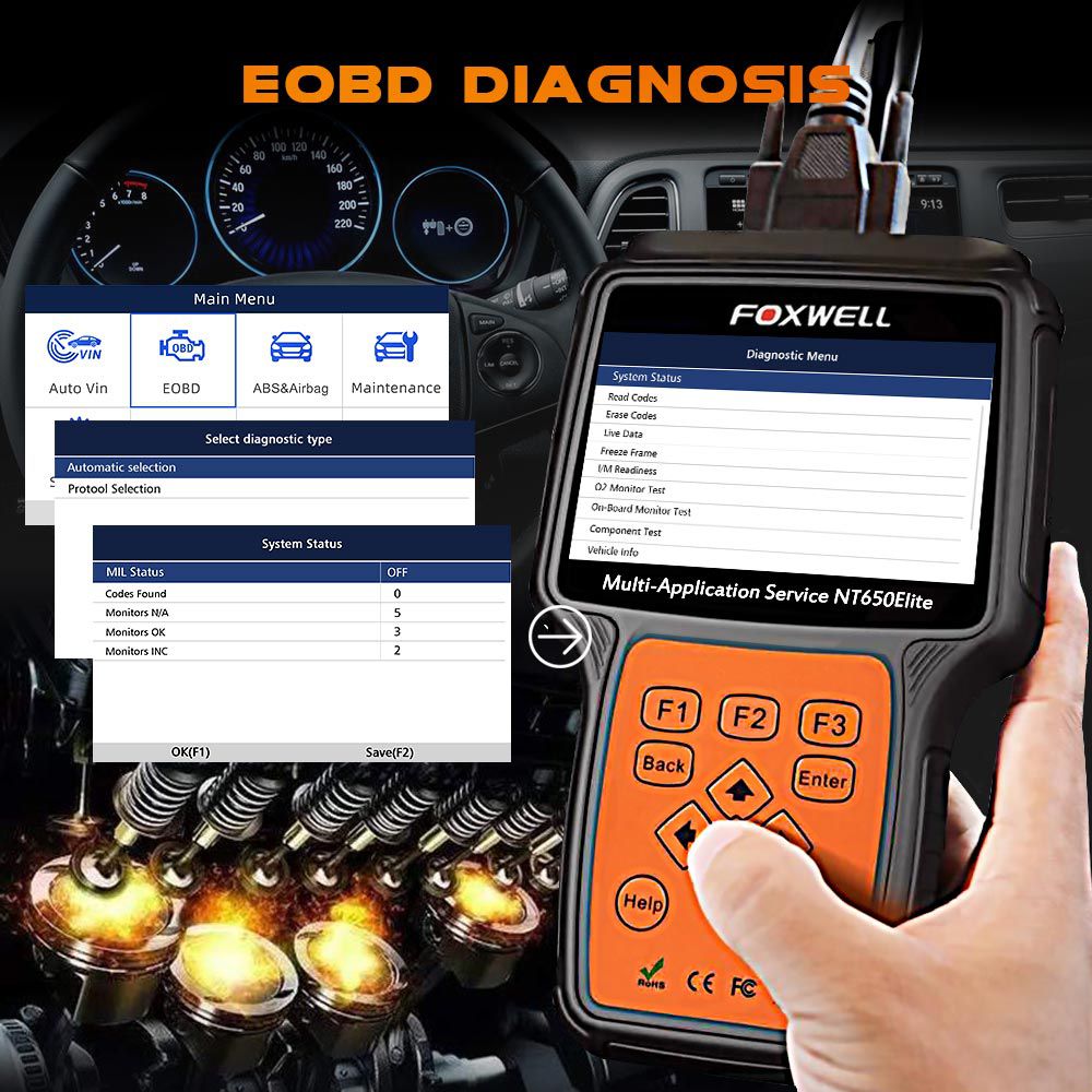 Diagnostic Scanner Foxwell NT530 for LEXUS RX OBD Code Reader ABS SRS DPF 
