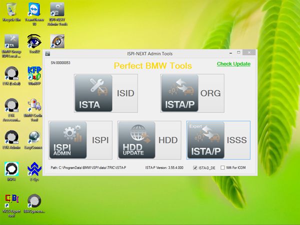 ICOM HDD V2015.6 / Win8 system ISTA-D 3.49.30, ISTA-P 3.55.4.000 without USB Dongle for BMW