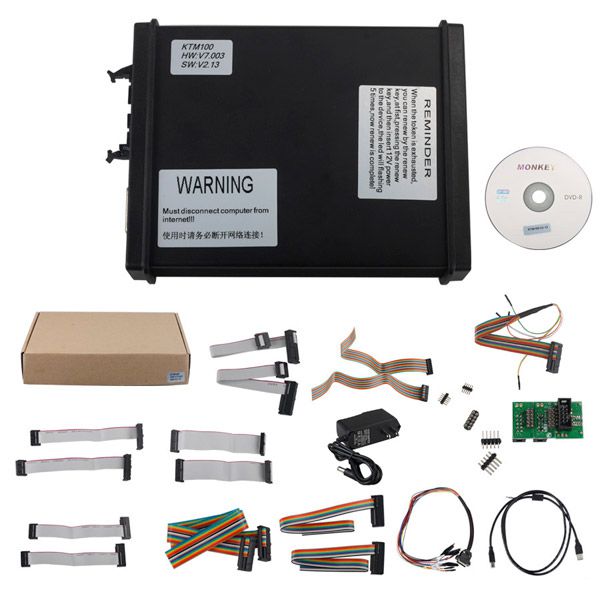 V2.13 K-TAG KTAG KTM100 firmware V7.003 ECU Programming Tool Master One Button Click to Charge Token