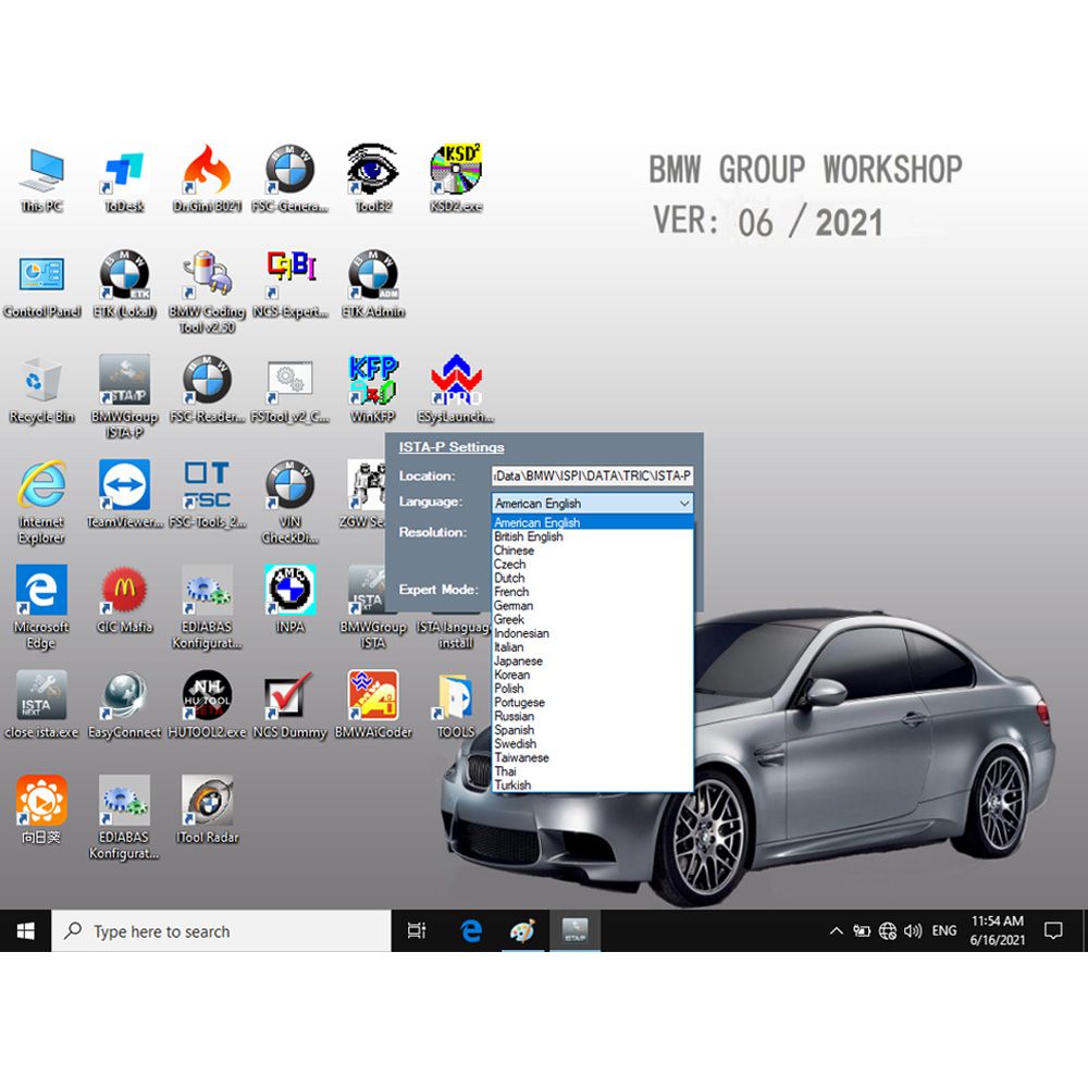 V2022.6 BMW ICOM Software ISTA-D 4.35.20 ISTA-P: 3.68.0.0008 with Engineers Programming SSD