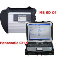 V2021 MB SD Connect C4 Star Diagnosis Plus Panasonic CF19 I5 4GB Laptop Ready to Use