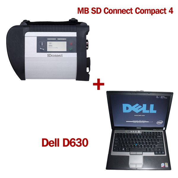 V2021 MB SD Connect Compact 4 Star Diagnosis with Second Hand Lenovo T410 Laptop 4GB Memory Supports Offline Programming