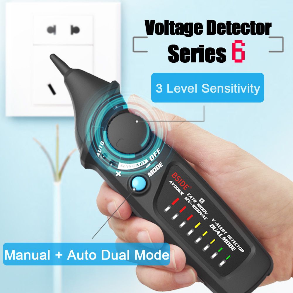 Non-Contact Voltage detector indicator AVD06/06X Profession Smart test pencil Live/phase wire Breakpoint NCV Continuity Tester