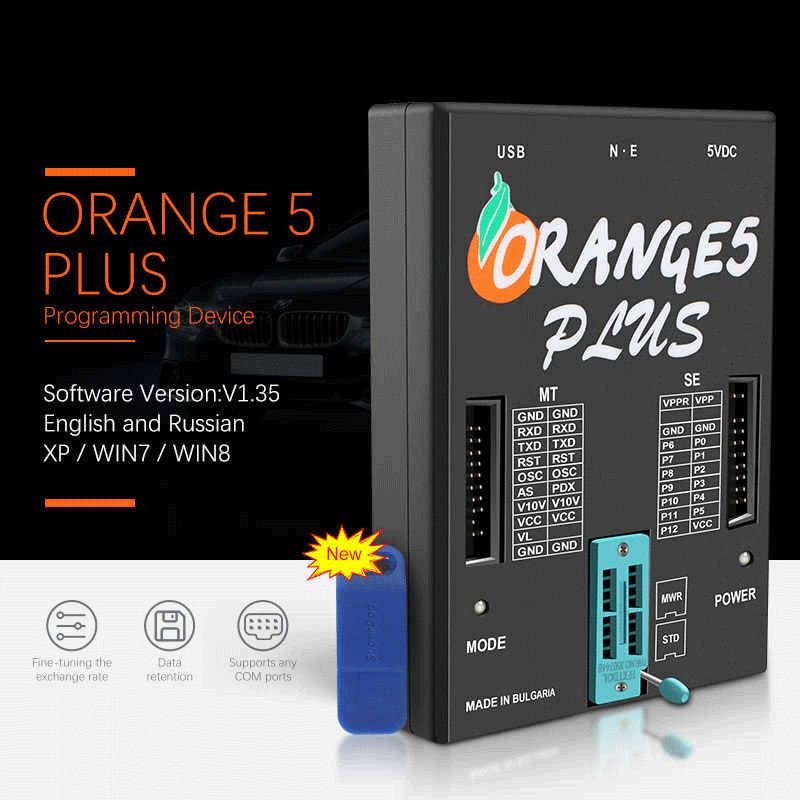 New version OEM Orange5 Plus V1.36 Programmer With Full Adapter Enhanced Functions with USB dongle