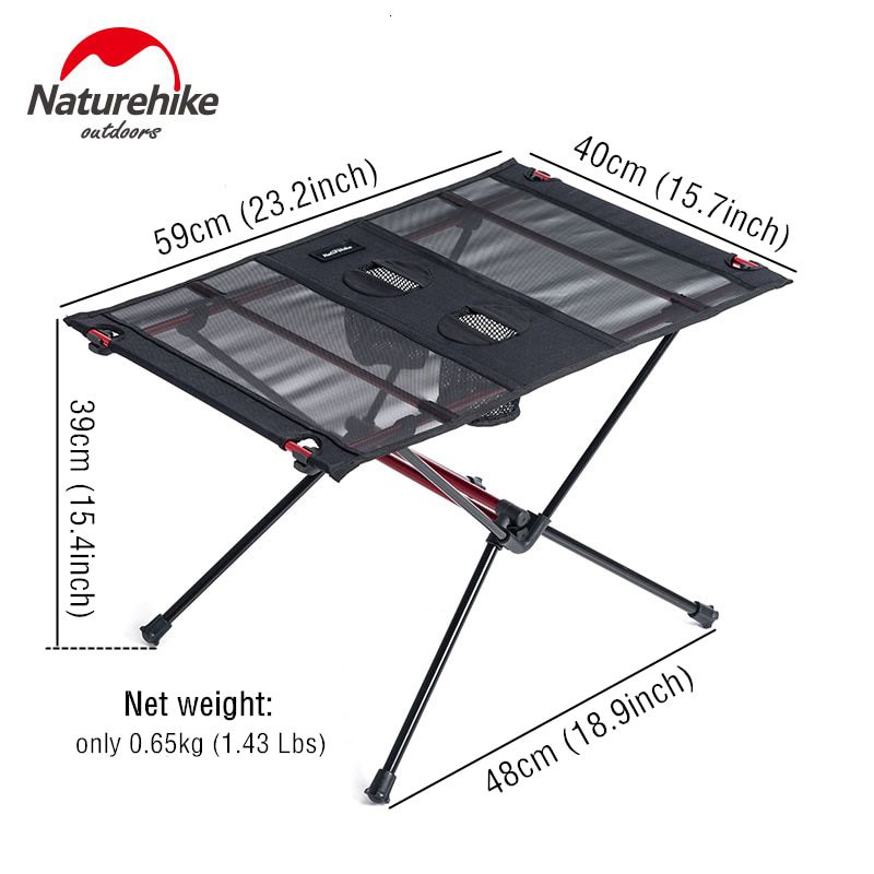 Lightweight Collapsible Aluminum Portable Roll Up Outdoor Folding Camping Table Patio Metal Foldable Picnic Table