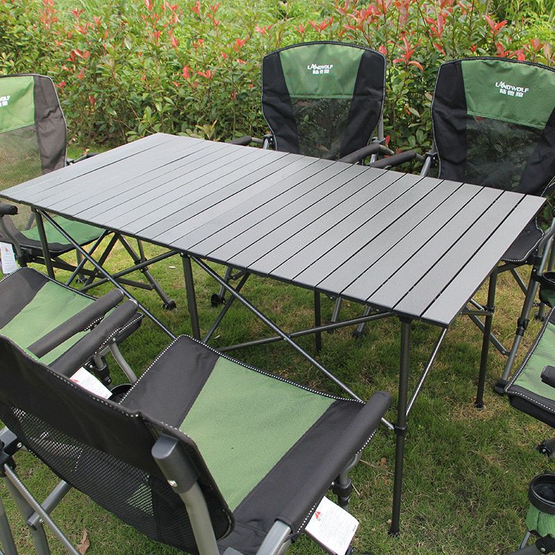 Portable Folding Table Outdoor Camping Folding Table Self-driving Tour Simple Folding Dining Table Aluminum Promotional Table