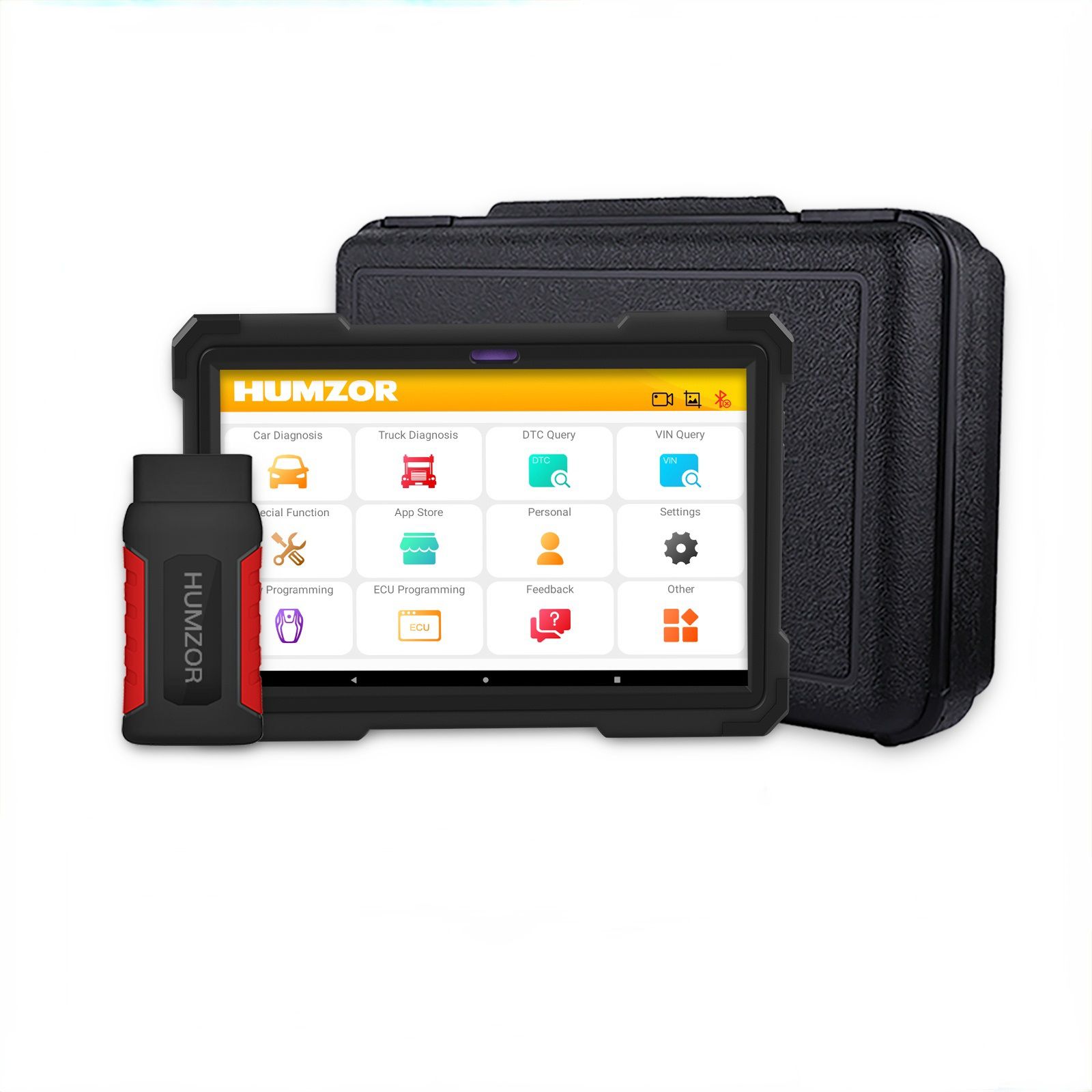 Humzor ND666 OBD2 Professional Automotive Heavy Truck Car Scanner Full System ABS/EPB/IMMO/OIL/Ode-meter Adjust Diagnostic Tool