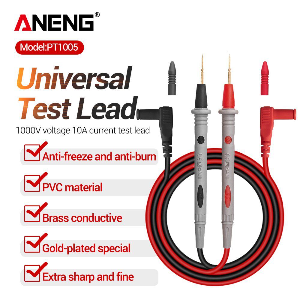 PT1005 1000V 10A Universal Digital Multimeter Probe Test Pin Needle Tip Multi Meter Tester Probe Wire Pen Cable