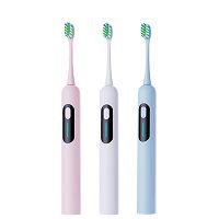 USB Rechargeable Charge LCD Screen IPX7 Waterproof Smart Sonic Electric Toothbrush 5 Mode Oral Care Teeth Brush for Adult