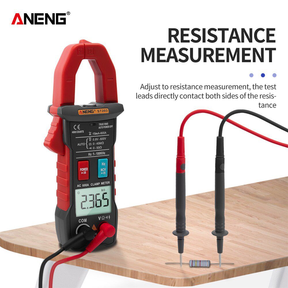 ST203 Electric Digital Clamp Meter DC/AC Professional Multimeter Current Clamp Intelligent Automatic Voltage Tester Tool