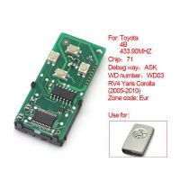 Smart card board 4 buttons 433.92MHZ number :271451-0111-Eur for Toyota