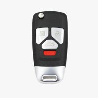 Xhorse VVDI2 VVDI Key Tool Audi Type Universal Remote Flip Key 4 Buttons Wireless PN XNAU02EN 5pcs/lot