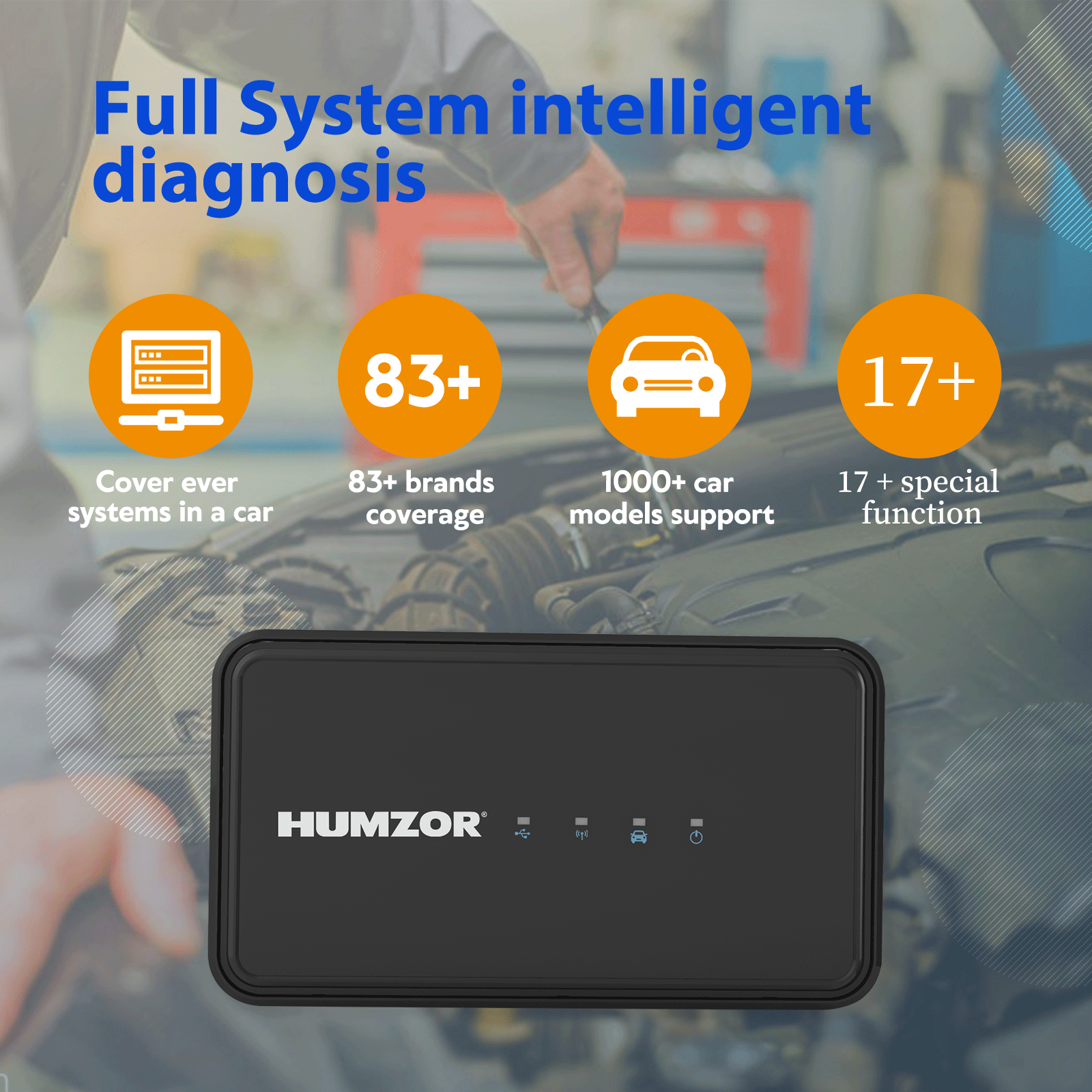 Humzor NS706 Windows Android OBD 2 Car Diagnostic Tool