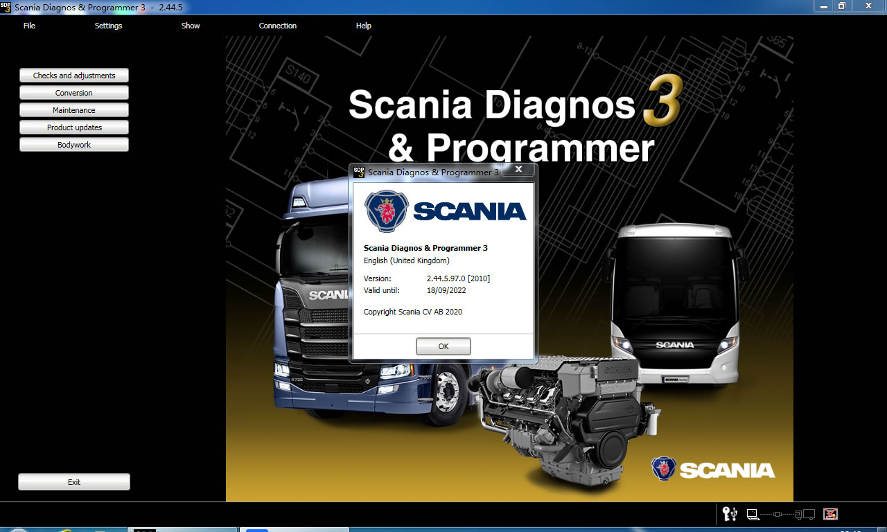 V2.44.5 Scania SPD3 for VCI-3 VCI3 Scanner